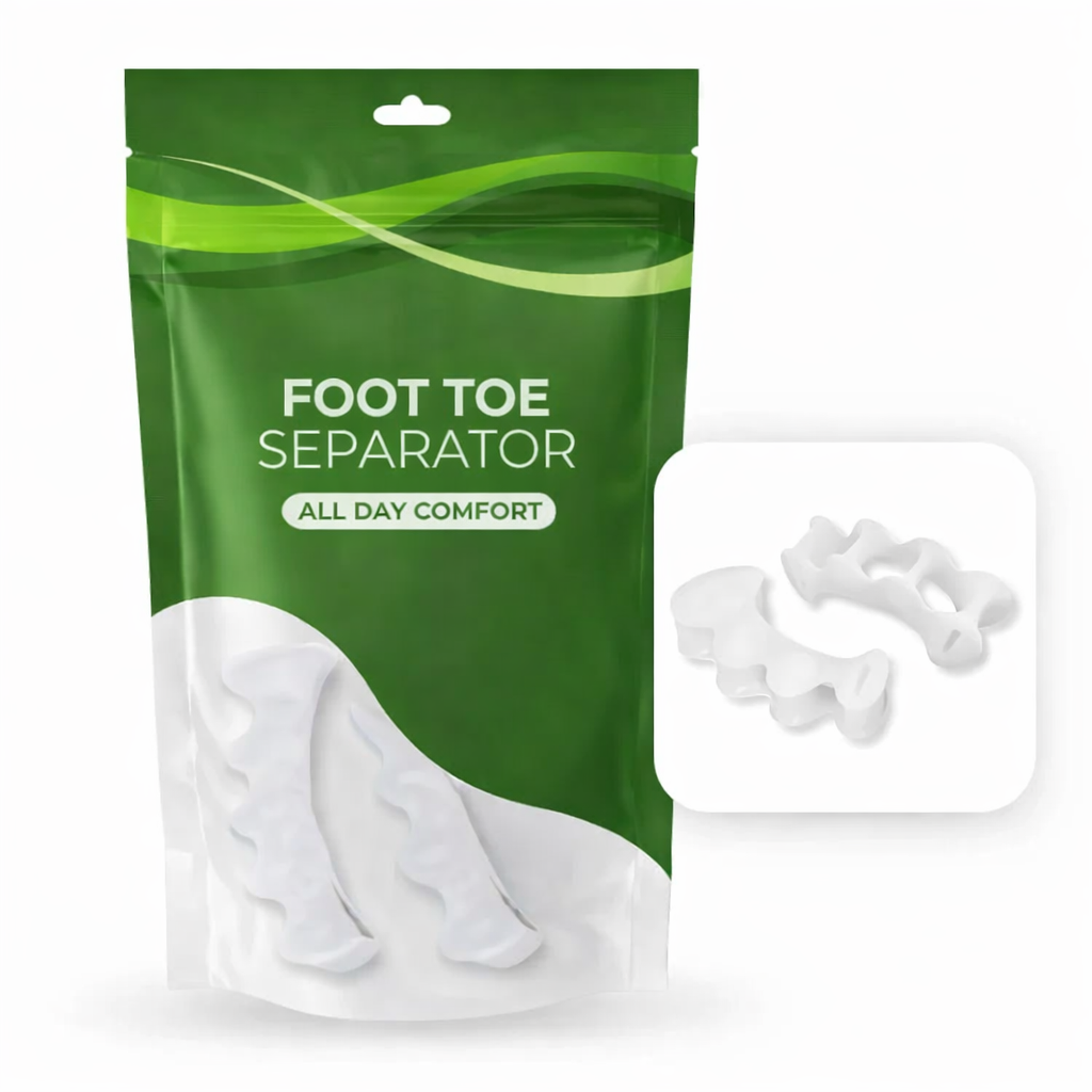 Foot Toe Separator - Achieve Healthy Toes, Correct Bunions, Hammer Toes, and Relieve Foot Pain